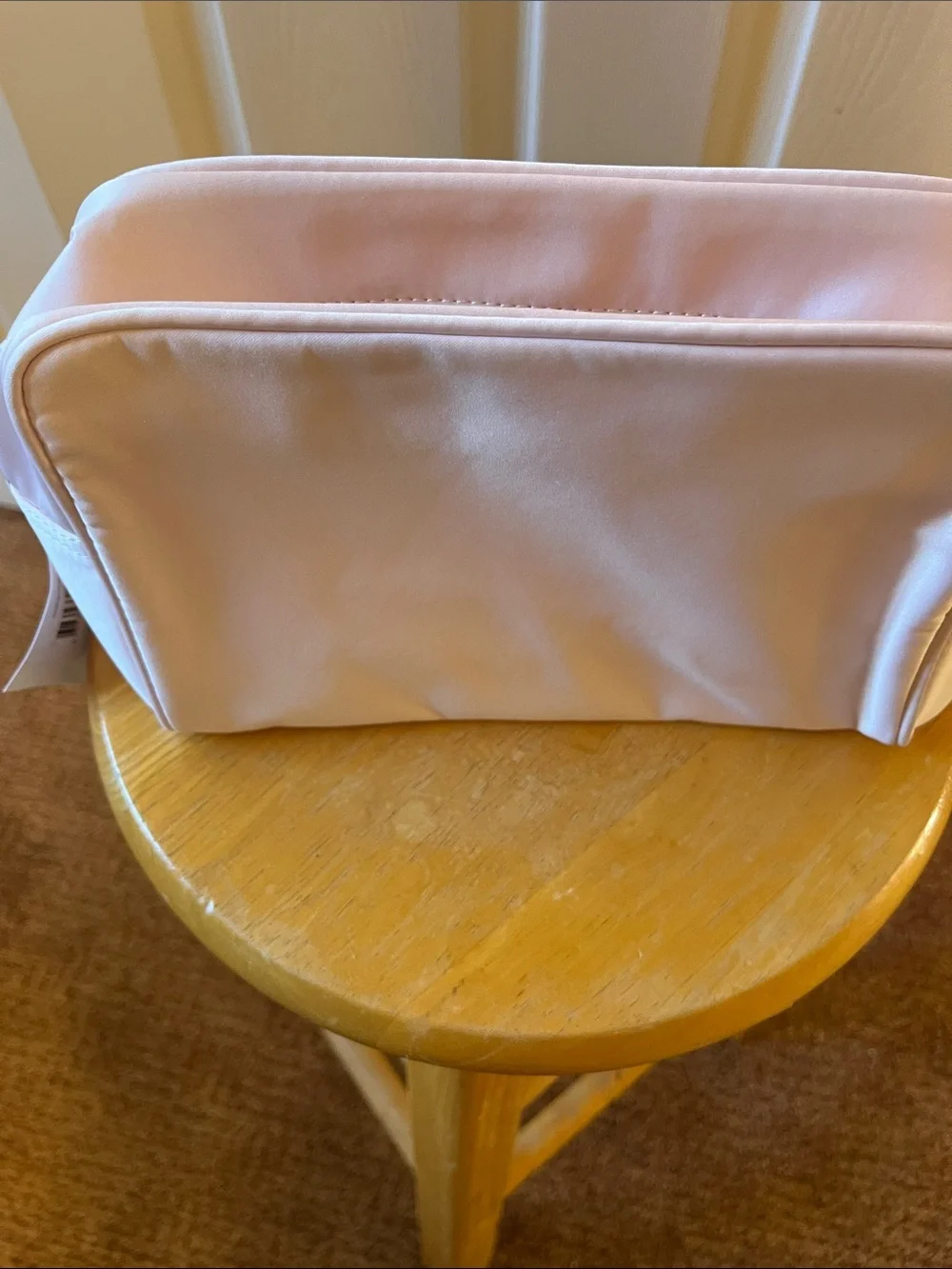 Coach Pale Pink Cosmetic Case with Gold Plaque 9X6